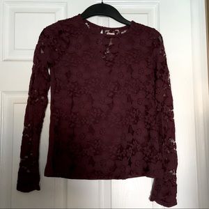 Hollister lace shirt